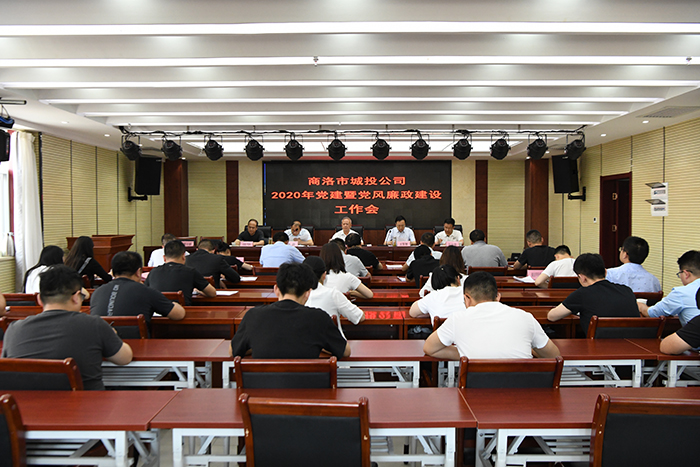 市城投公司召开2020年党建暨党风廉政建设工作会