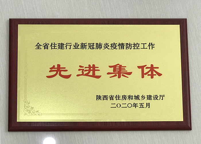 市城投公司荣获全省住建行业新冠肺炎疫情防控工作“先进集体”称号